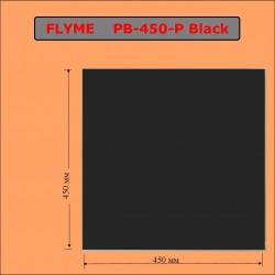Чёрный электрический обогреватель-керамическая панель ФЛАЙМ 450 Ватт серая