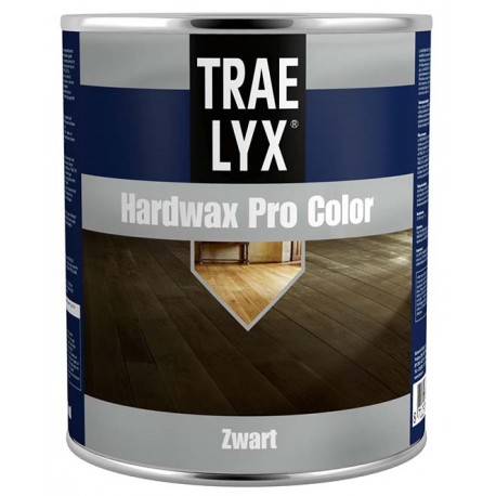 Масло с воском чёрного цвета Trae Lyx Hardwax Pro Color Zwart