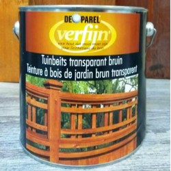 Морилка на основе масла для деревяного забора Verfijn Tuinbeits  Bruin коричневая 2,5 Л.